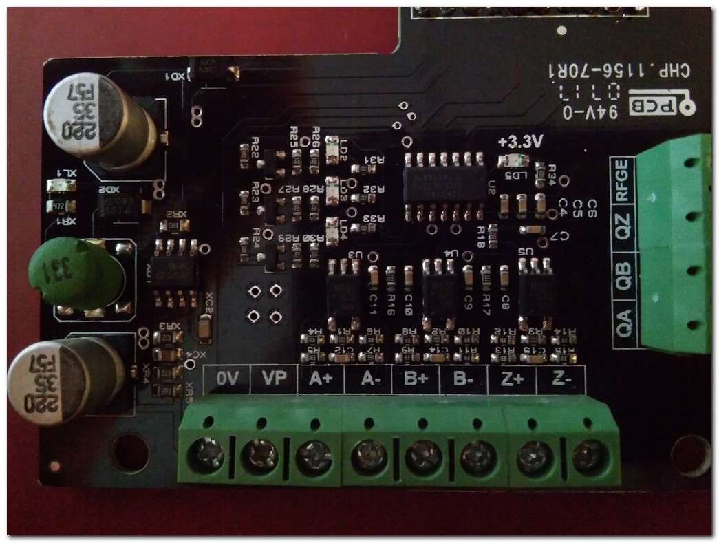INVT ENCODER KARTI PCB 94V-0 0717 CHP.1156-70R1 İNVT ENKODER KARTI