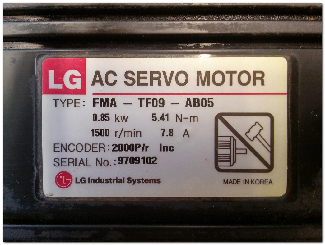 LG FMA-TF09-AB05 0,85KW AC SERVO MOTOR VE KABLO TAKIMI