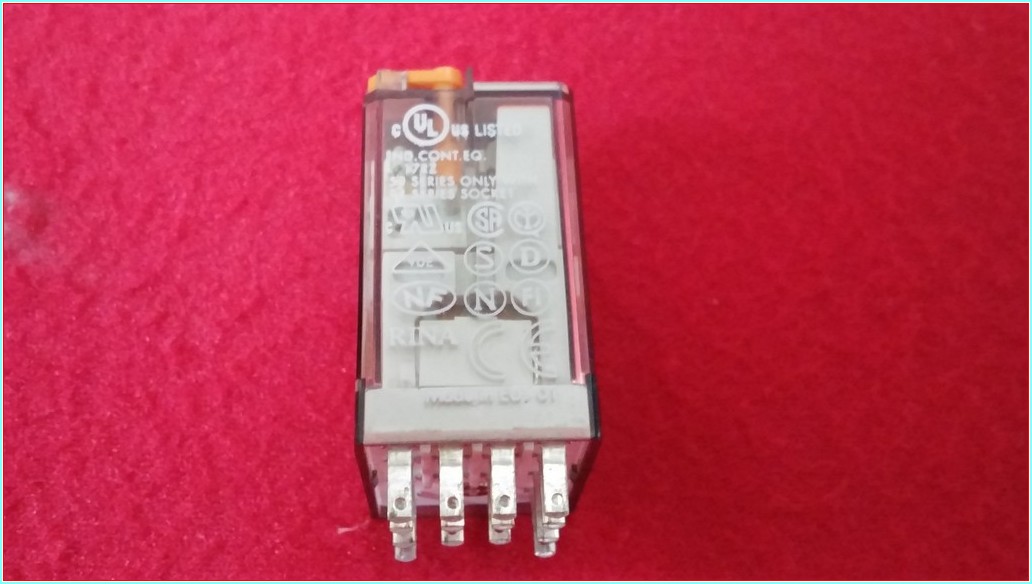 FİNDER 55.34.8.024.0040 24VAC 7A 250V SIFIR 4 KONTAKLI MİNİ RÖLE