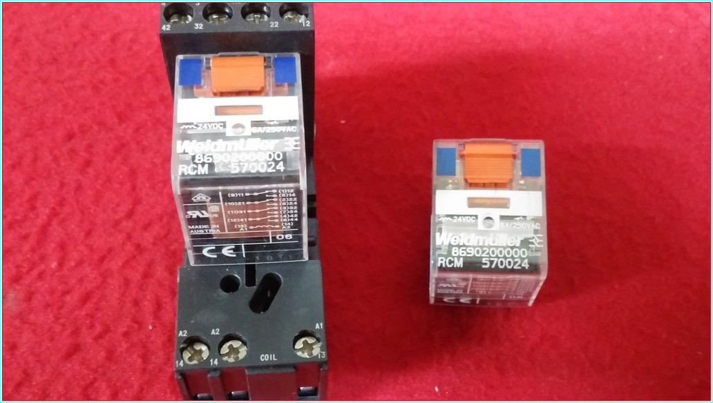 WEİDMÜLLER 8690200000 869020 24VDC 6A SIFIR 4 KONTAKLI MİNİ RÖLE