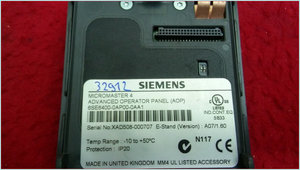 SIEMENS 6SE6400-0AP00-0AA1 MICROMASTER 4 ADVANCED OPERATOR PANEL AOP GELİŞMİŞ MODELİ