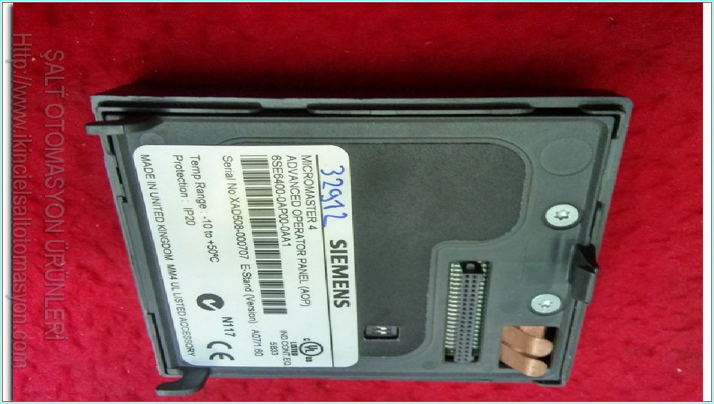 SIEMENS 6SE6400-0AP00-0AA1 MICROMASTER 4 ADVANCED OPERATOR PANEL AOP GELİŞMİŞ MODELİ