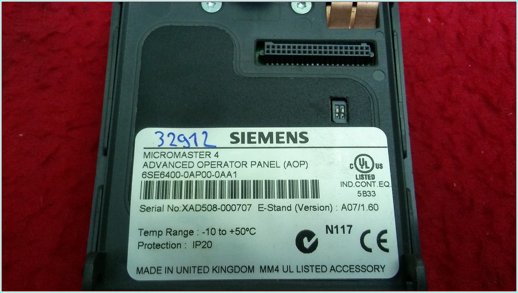 SIEMENS 6SE6400-0AP00-0AA1 MICROMASTER 4 ADVANCED OPERATOR PANEL AOP GELİŞMİŞ MODELİ