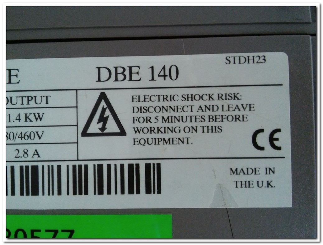 CONTROL TECHNIQUES DBE 140 DBE140 STDH23 1,4KW BRUSHLESS AC SERVO DRIVE DİGİTAX 1,4 KW SERVO SÜRÜCÜ