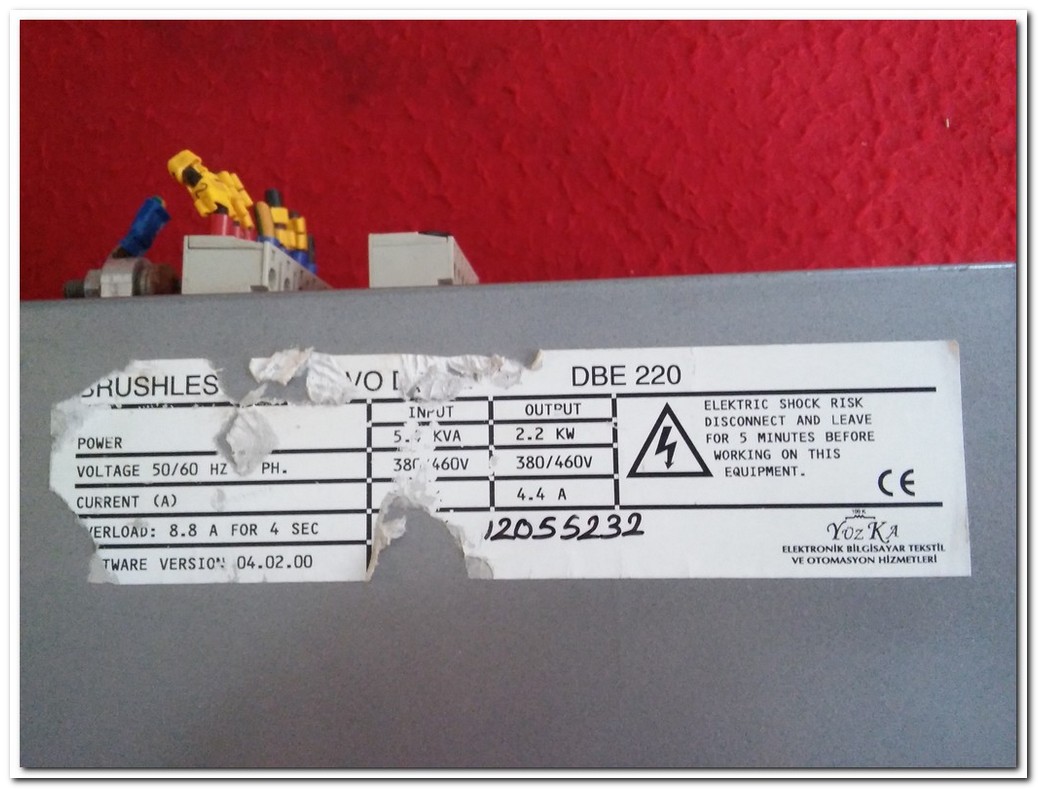 CONTROL TECHNIQUES DBE220 DBE 220 2,2KW SERVO DRIVE 2,2 KW SERVO SÜRÜCÜ