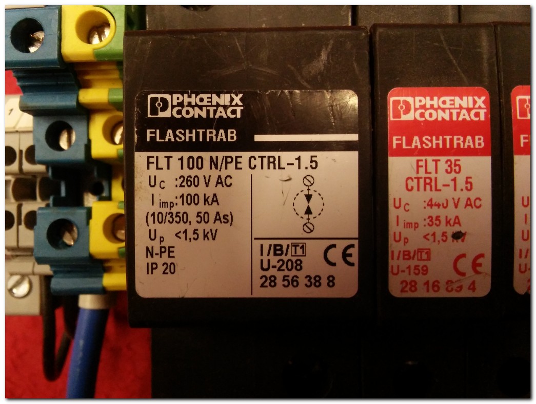 PHOENIX CONTACT FLT100 N-PE CTRL-1.5 FLASHTRAB FLT35 VAL-MS 400ST YILDIRIM AKIMI TUTUCU TAKIM