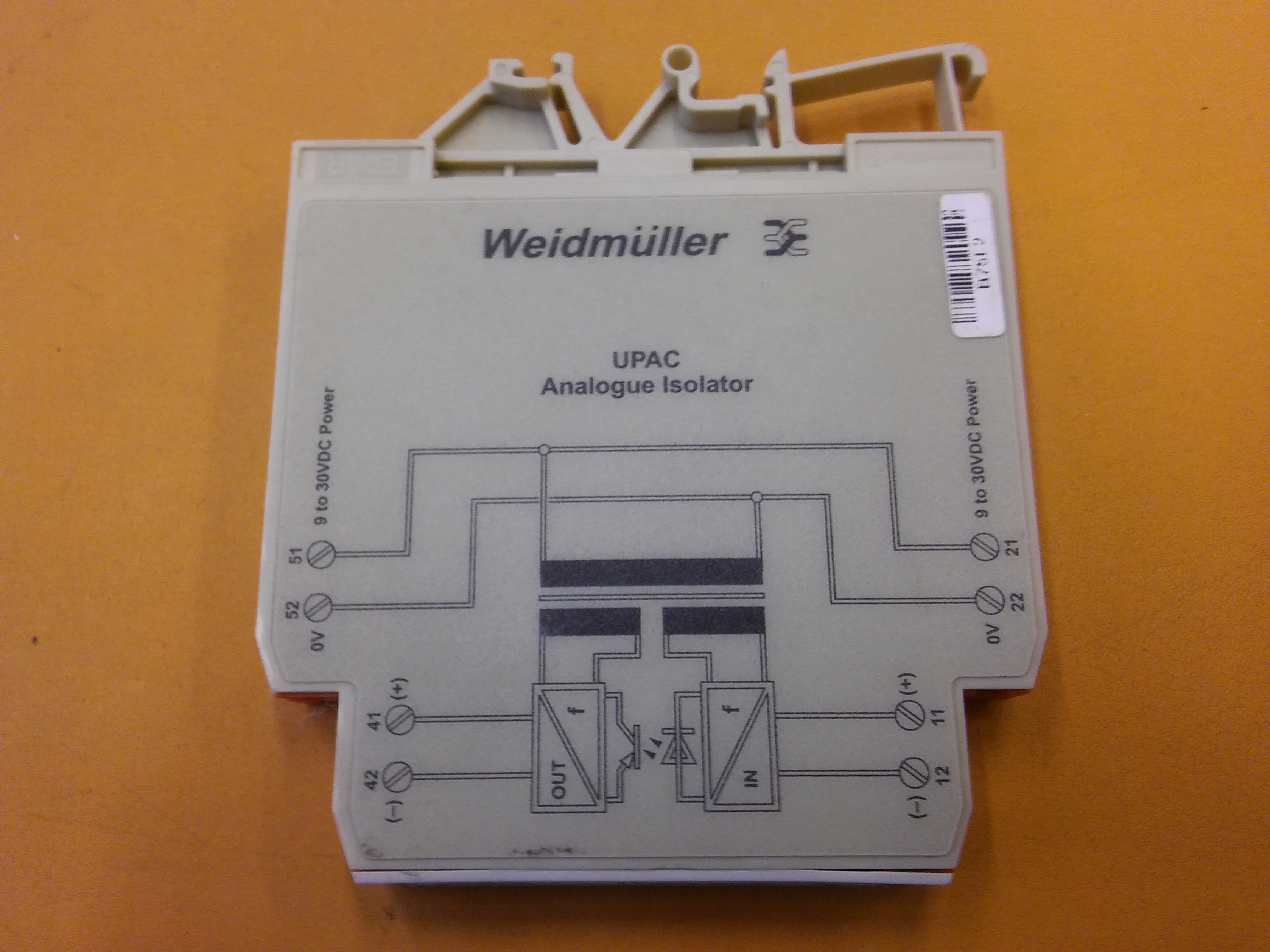 WEİDMÜLLER 832709 UPAC ANALOGUE ISOLATOR CALIBRATION  INPUT-OUTPUT TRANSMİTTER