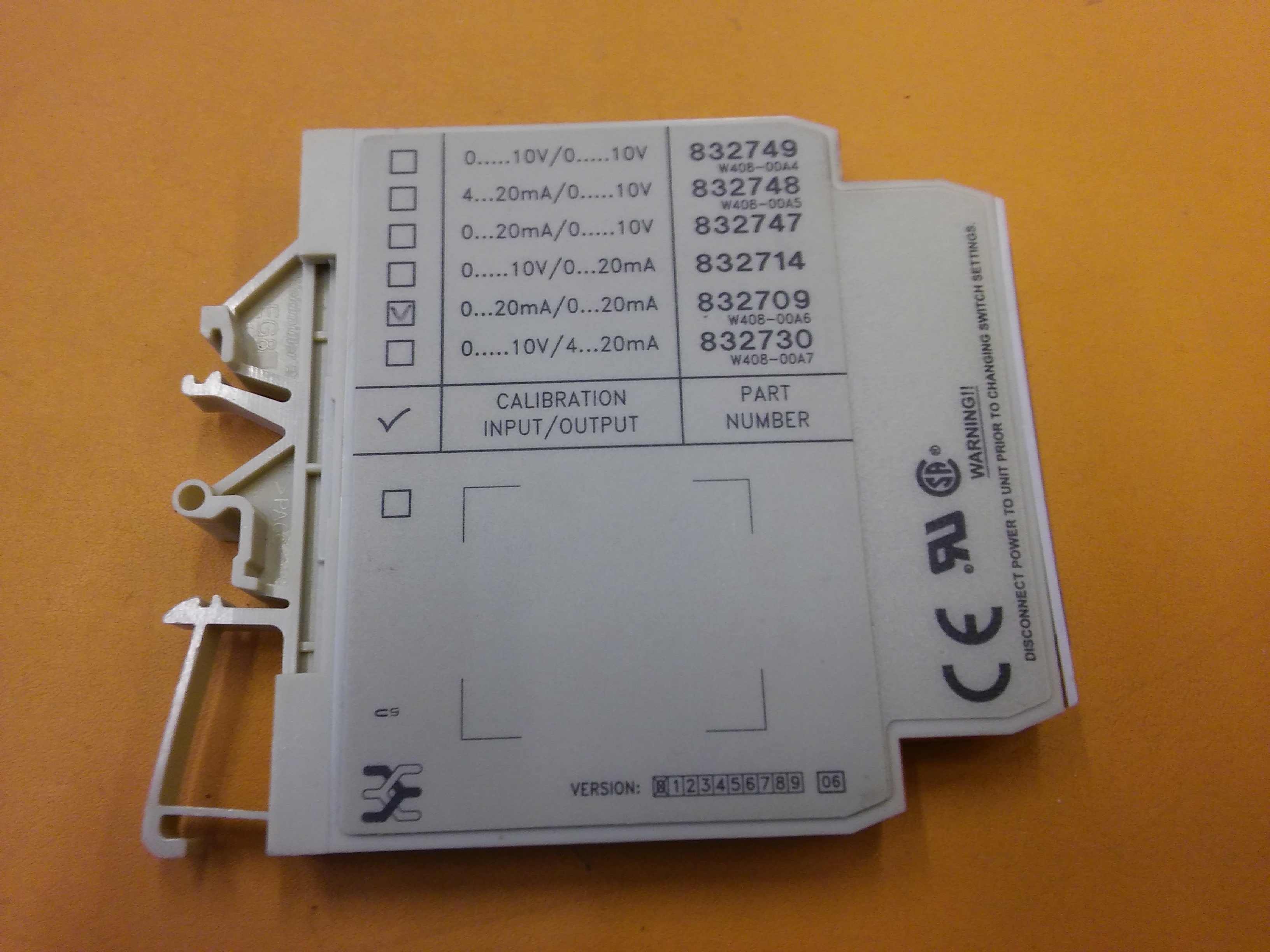 WEİDMÜLLER 832709 UPAC ANALOGUE ISOLATOR CALIBRATION  INPUT-OUTPUT TRANSMİTTER
