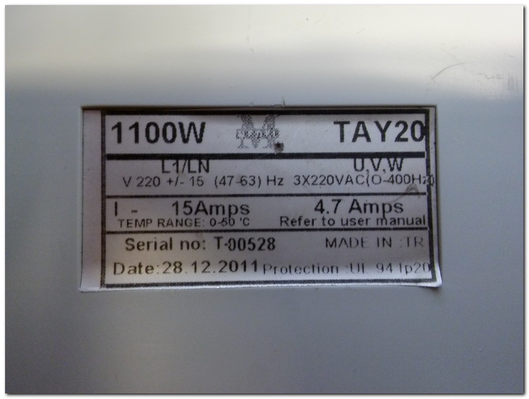 MEDEL TAY20 1100W 1,1KW SÜRÜCÜ TAY20 1,1 KW SÜRÜCÜ