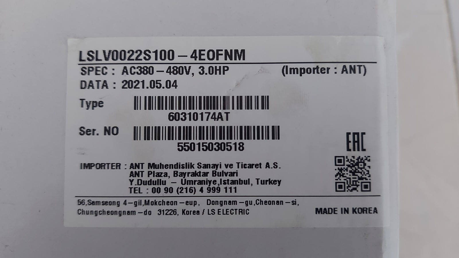 LS LSLV0022S100-4EOFNM LSLV0022S100-4E0FNM