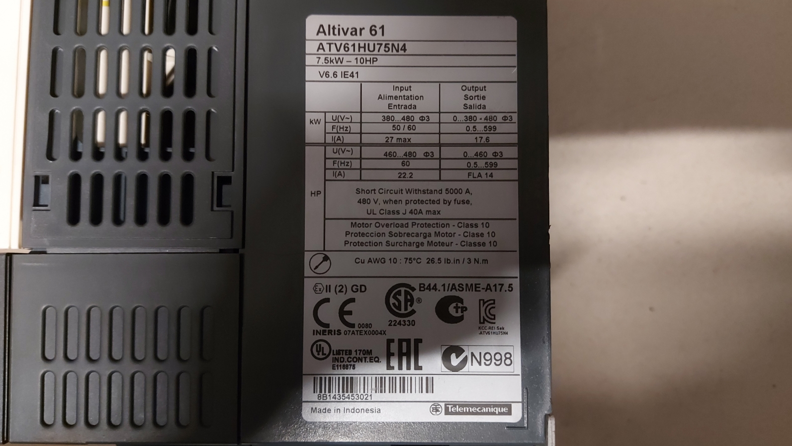 SCHNEİDER ATV61HU75N4 ATV61HU75N4Z ATV61 KONTROL KARTI ALTİVAR 61