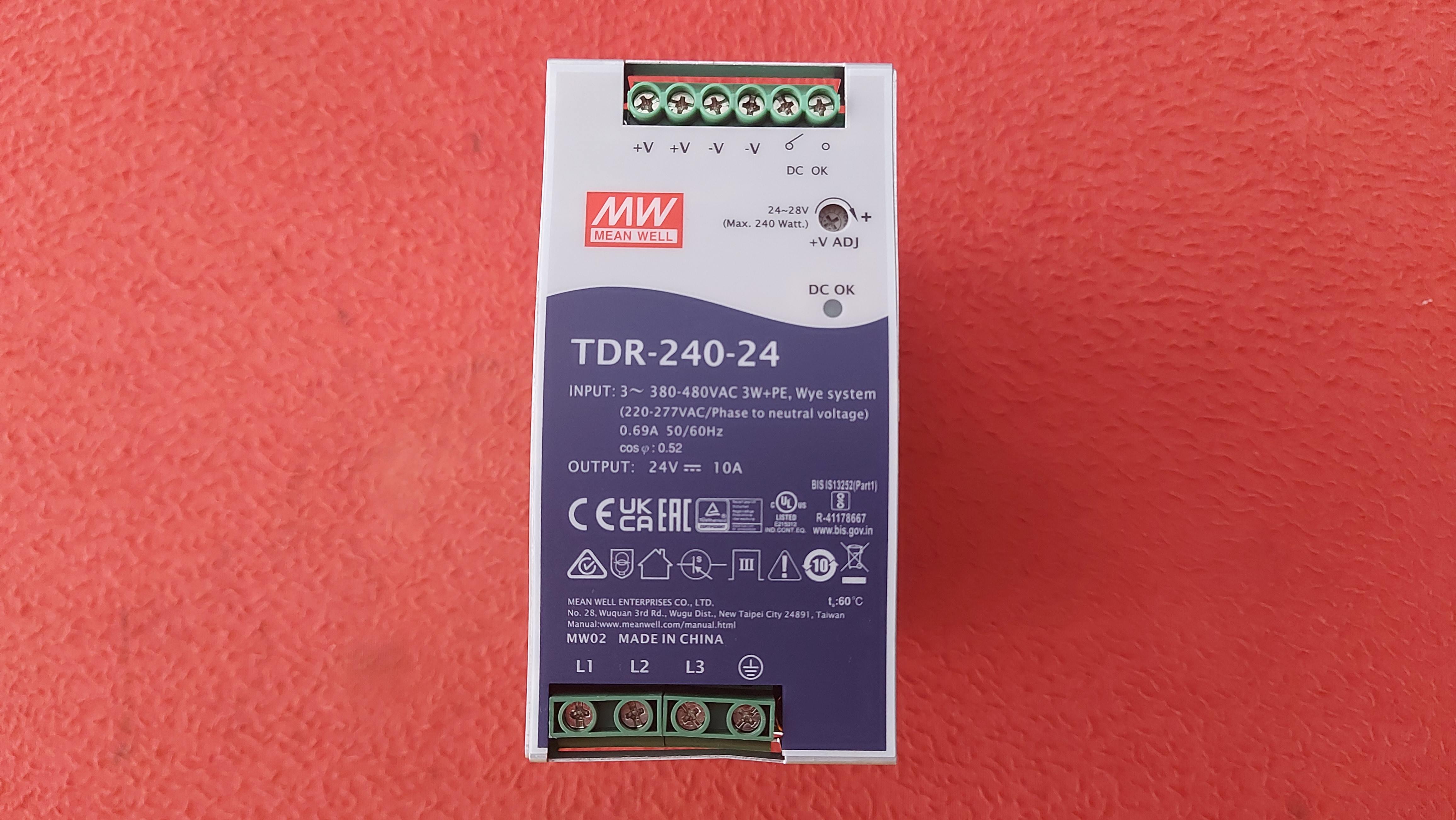 MEAN WELL TDR-240-24 MW-TDR-240-24 380V 10A GÜÇ KAYNAĞI