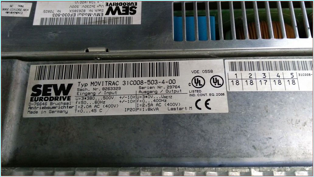 SEW MOVITRAC 31C008-503-4-00 1,8KVA SÜRÜCÜ