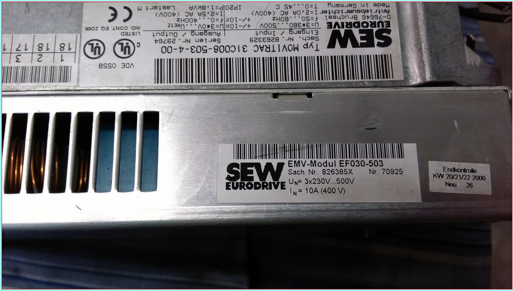 SEW MOVITRAC 31C008-503-4-00 1,8KVA SÜRÜCÜ