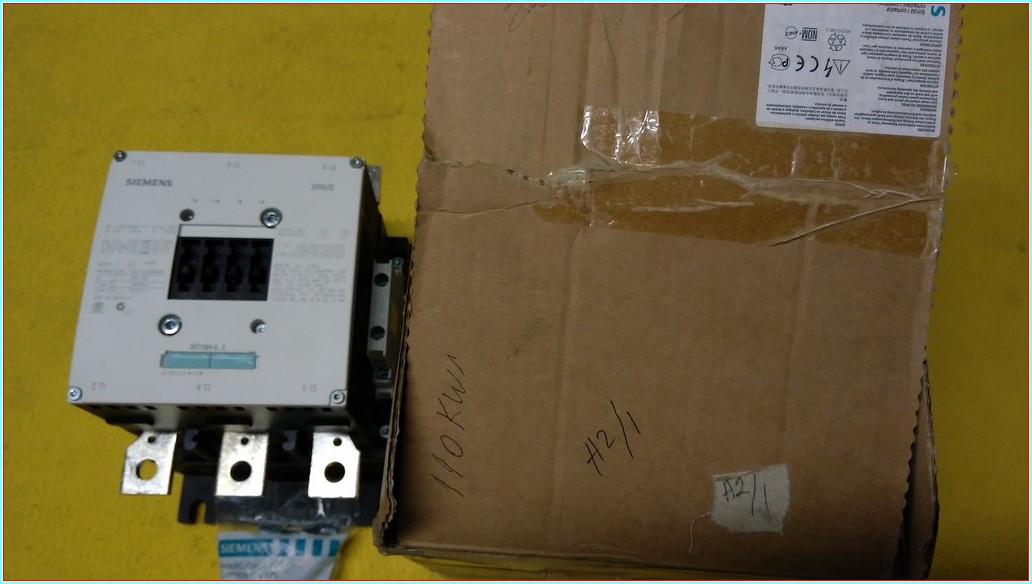 SIEMENS 3RT1064-6AP36 110KW SIFIR KUTULU KONTAKTÖR SIRIUS