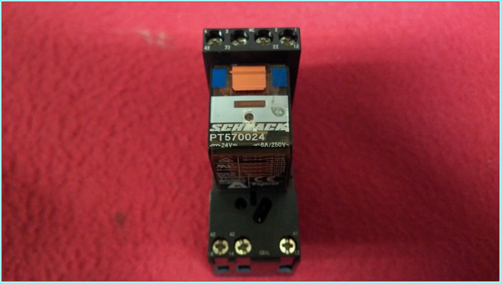 SCHRACK PT570024 24V 6A 250V SIFIR 4 KONTAKLI MİNİ RÖLE