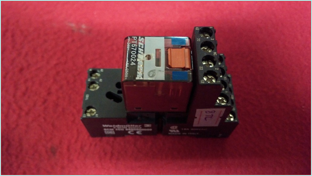 SCHRACK PT570024 24V 6A 250V SIFIR 4 KONTAKLI MİNİ RÖLE