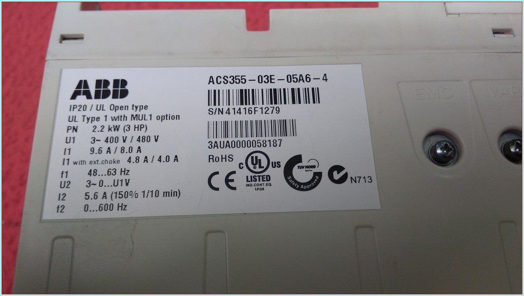 ABB ACS355-03E-05A6-4 2,2KW 380V SÜRÜCÜ