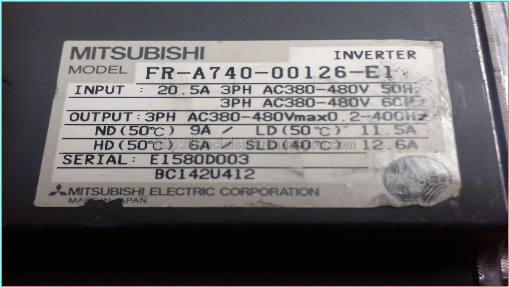 MITSUBISHI FR-A740-00126-E1 FR A740 00126 E1 FRA74000126E1 A700 5.5 KW SÜRÜCÜ