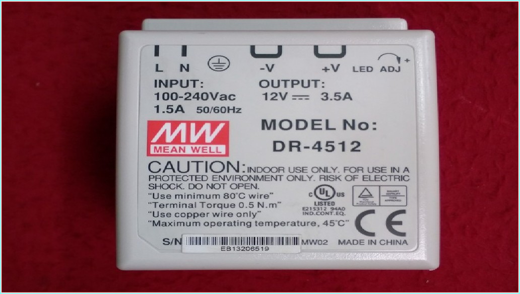 MW DR-4512 12V 3,5A GÜÇ KAYNAĞI 3,5 AMPER POWER SUPPLY